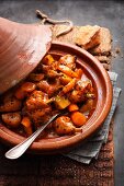 Rabbit and vegetable tagine with saffron