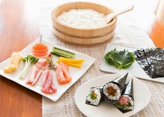 Handgerollte Sushi (Japan)
