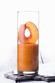 A peach smoothie