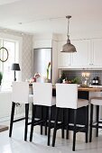 Modern elements in country-house kitchen