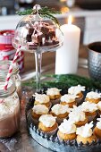 Sweet Christmas delicacies prettily arranged