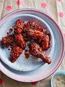 Gochujang chicken (marinated chicken bits, Korea)