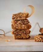 A stack of flapjacks with baking paper