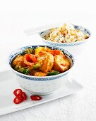 Hähnchencurry mit Reis (Asien)