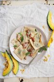 Pumpkin and sage ravioli with bacon better