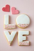 LOVE biscuits for Valentine's Day