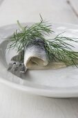 Rollmops with dill