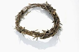 Basic wreath made from olive branches