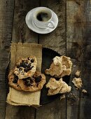 Danish Christmas biscuits served with coffee