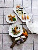 Various oriental appetisers