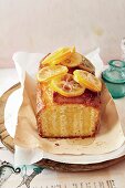 Lemon cake with cardamom syrup