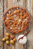 Mirabelle plum tart