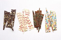 Chocolate barks (Selbstgemachte Süssigkeitenriegel, USA)