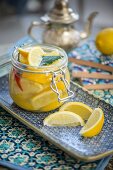 Moroccan style salted, preserved lemons