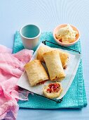 Strawberry Ricotta Strudels