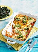 Pumpkin cannelloni with sauteed silverbeet