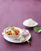 Sweet potato curry with rice