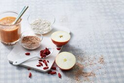 Ingredients for superfood smoothies