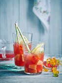 Gummy pear kid's punch with pineapple