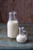 Vegan plant-based milk and cream