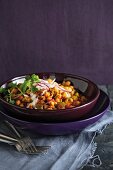 Chickpea and courgette dhal