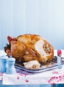 Turkey stuffed with dried fruits