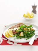 Pork steaks with caper and lemon sauce