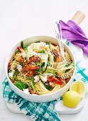 Angel Hair Pasta with Prawns, Lemon & Ricotta