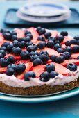 Strawberry and blueberry tart (detail)