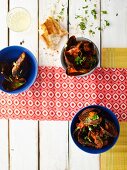 Mussels in a spicy tomato sauce