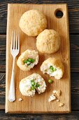 Arancini (fried rice balls with peas)