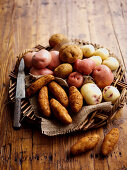 Still life with potatoes