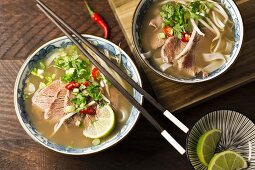 Vietnamese beef soup with anise and cinnamon