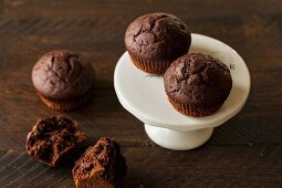 Muffins mit ganz viel Schokolade