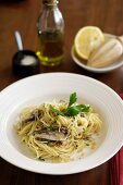 Sardines and Garlic Breadcrumb Spaghettini