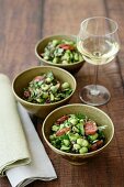 Broad Bean, Lentil & Chorizo Salad