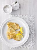 French Crepes with Lemon & Sugar