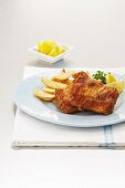 Backfisch mit Pommes frites