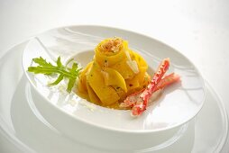 Papardelle mit Alaska-Königskrabbe