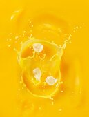 Orange juice with splash