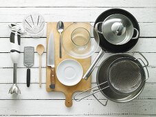 Utensils for making spaghetti dishes