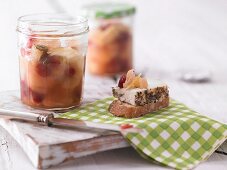 Pear and cranberry chutney