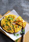 Carrot omelette with chervil