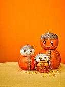 Halloween pumpkin family
