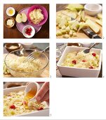 How to prepare sauerkraut & apple gratin sprinkled with flaked almonds
