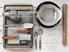 Kitchen utensils for makIng sponge cake