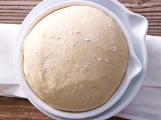Risen yeast dough