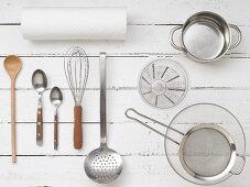 Kitchen utensils for preparing desserts