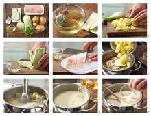 How to prepare fennel and chicken purée
