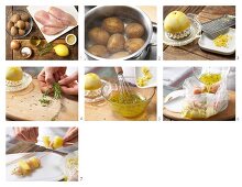 How to prepare chicken & potato kebabs